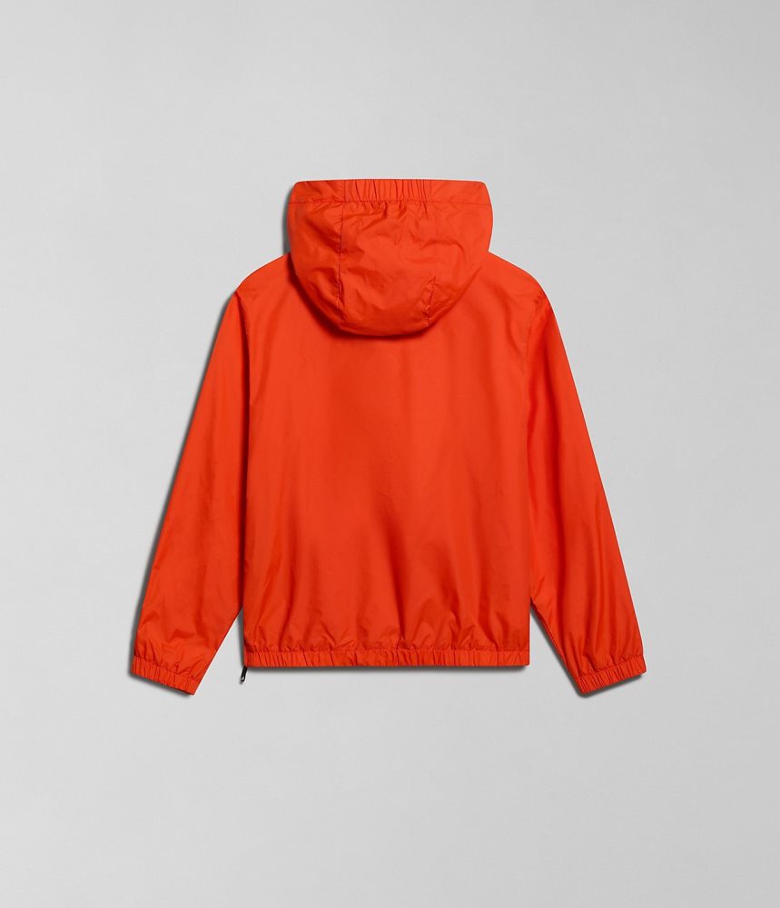 Napapijri Cree Packable Anorak (4-16 YEARS) Anoraks Kinderen Oranje | QSDECYG-14