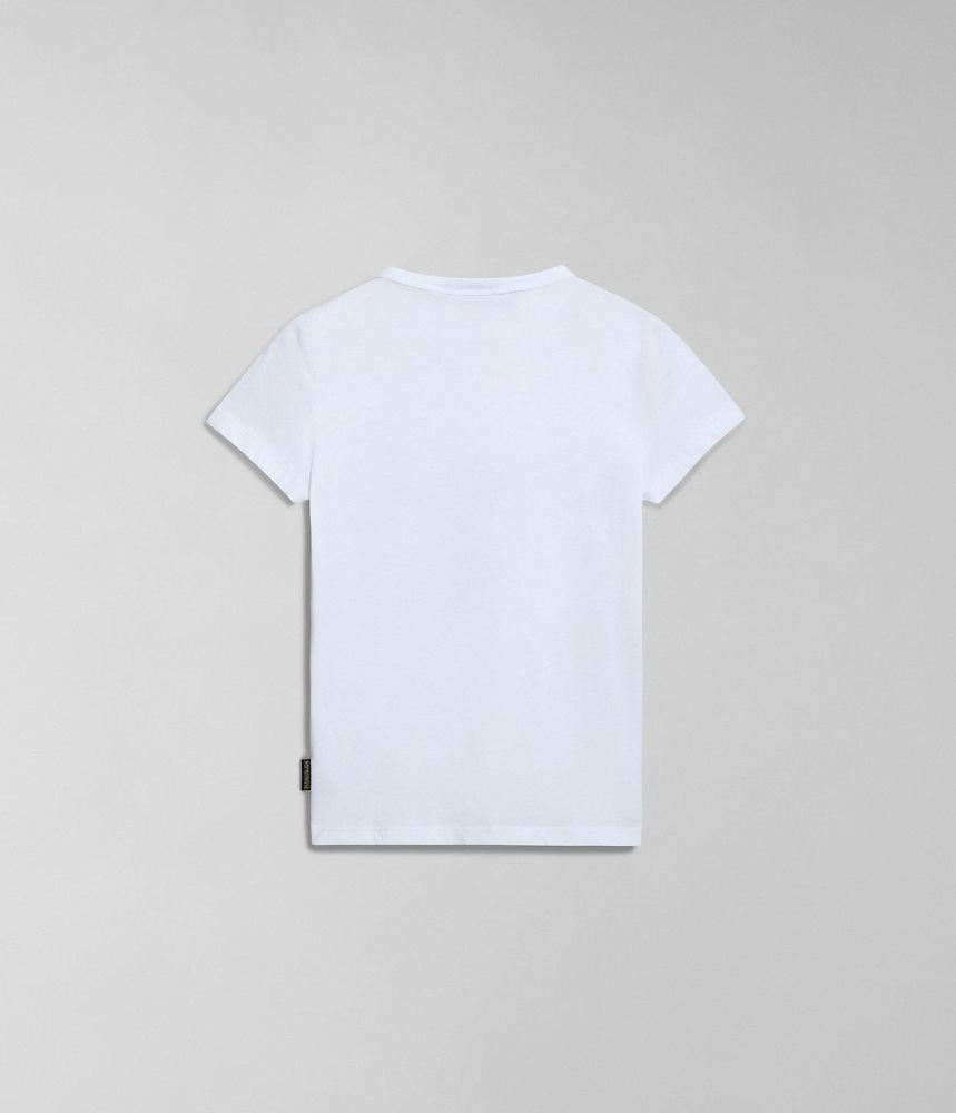 Napapijri Cree Short Sleeve T-Shirt (4-16 YEARS) T-shirts Kinderen Wit | IFMCRZN-08