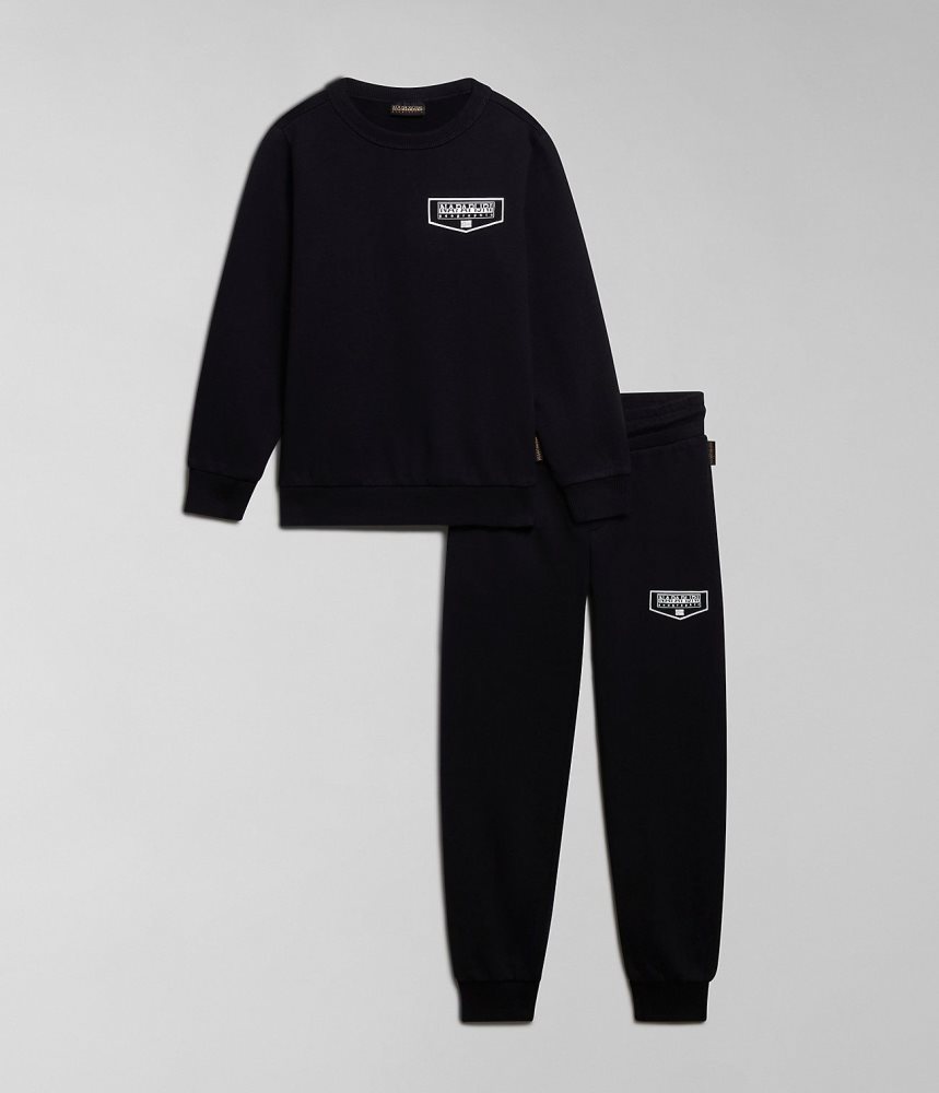 Napapijri Cree Tracksuit (4-16 YEARS) Trainingspak Kinderen Zwart | IHENPFS-20