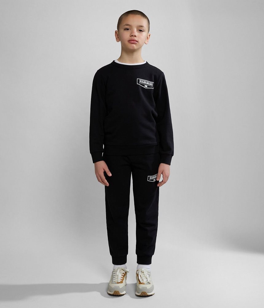 Napapijri Cree Tracksuit (4-16 YEARS) Trainingspak Kinderen Zwart | IHENPFS-20