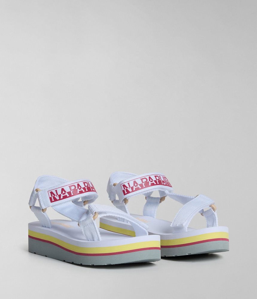 Napapijri Dahlia Sandals Sandalen Dames Wit | CRIUFPH-71