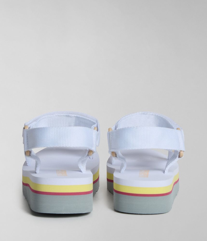 Napapijri Dahlia Sandals Sandalen Dames Wit | CRIUFPH-71