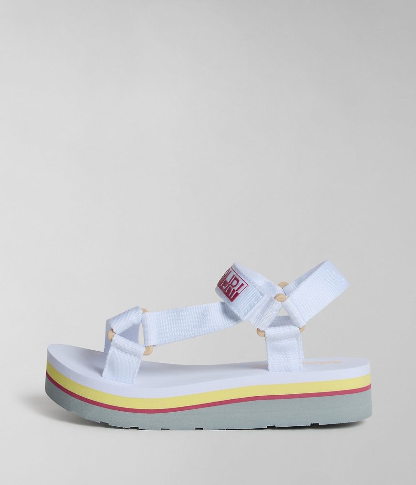 Napapijri Dahlia Sandals Sandalen Dames Wit | CRIUFPH-71