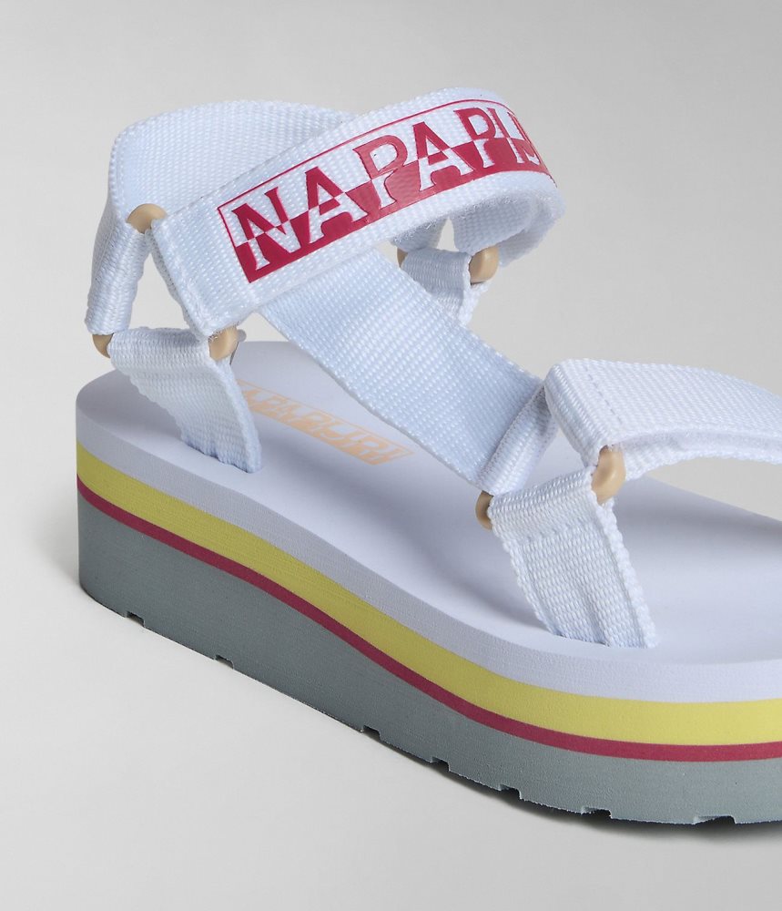 Napapijri Dahlia Sandals Sandalen Dames Wit | CRIUFPH-71