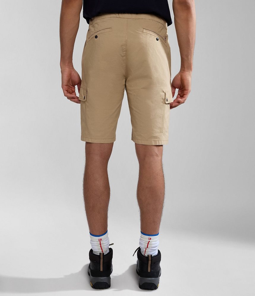 Napapijri Dease Bermuda Shorts Korte Broek Heren Beige | LZJTDAV-35