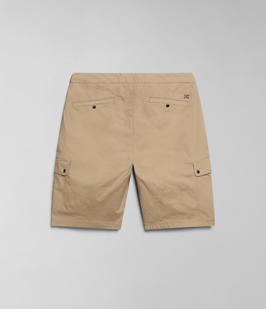 Napapijri Dease Bermuda Shorts Korte Broek Heren Beige | LZJTDAV-35