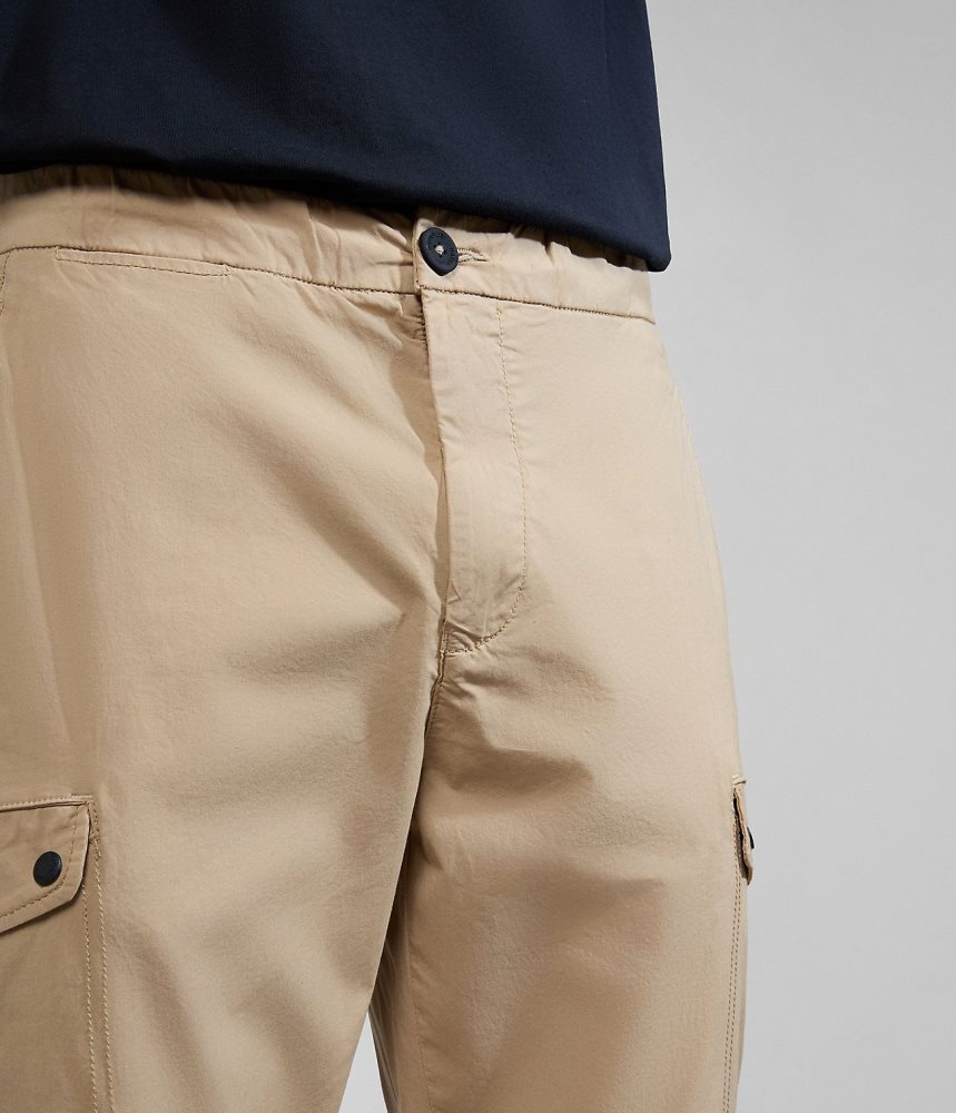 Napapijri Dease Cargo Trousers Cargo Broek Heren Beige | OFSTNZE-34
