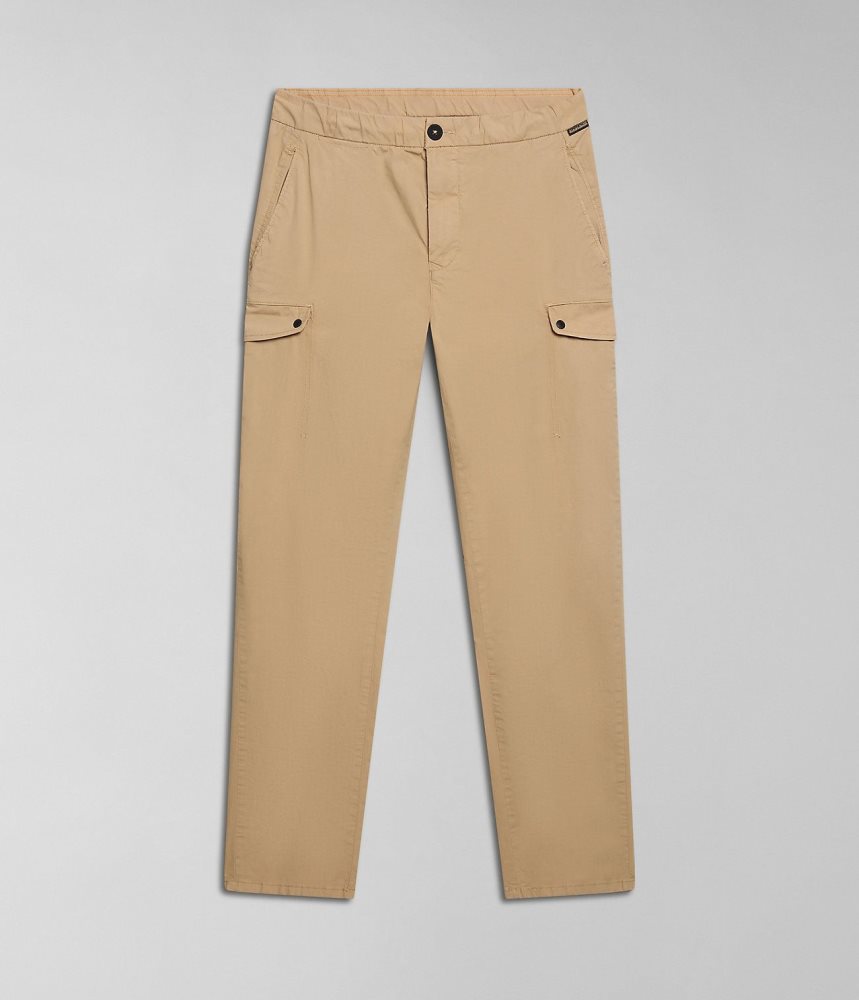 Napapijri Dease Cargo Trousers Cargo Broek Heren Beige | OFSTNZE-34