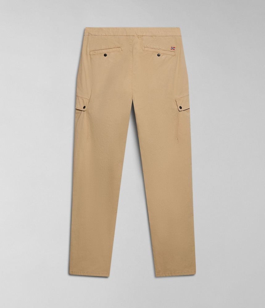 Napapijri Dease Cargo Trousers Cargo Broek Heren Beige | OFSTNZE-34