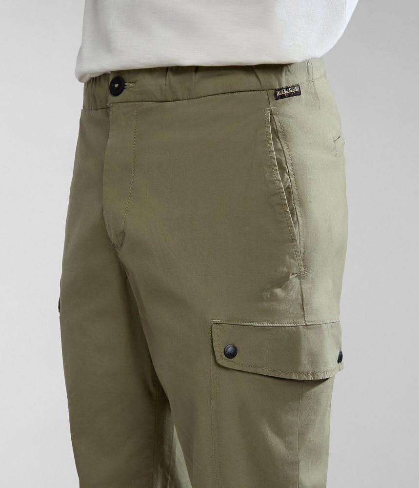 Napapijri Dease Cargo Trousers Cargo Broek Heren Groen | LMYBXVW-37