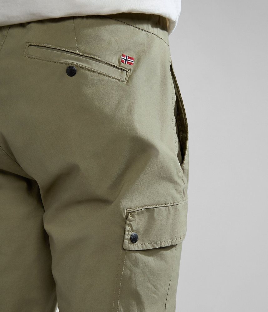 Napapijri Dease Cargo Trousers Cargo Broek Heren Groen | LMYBXVW-37
