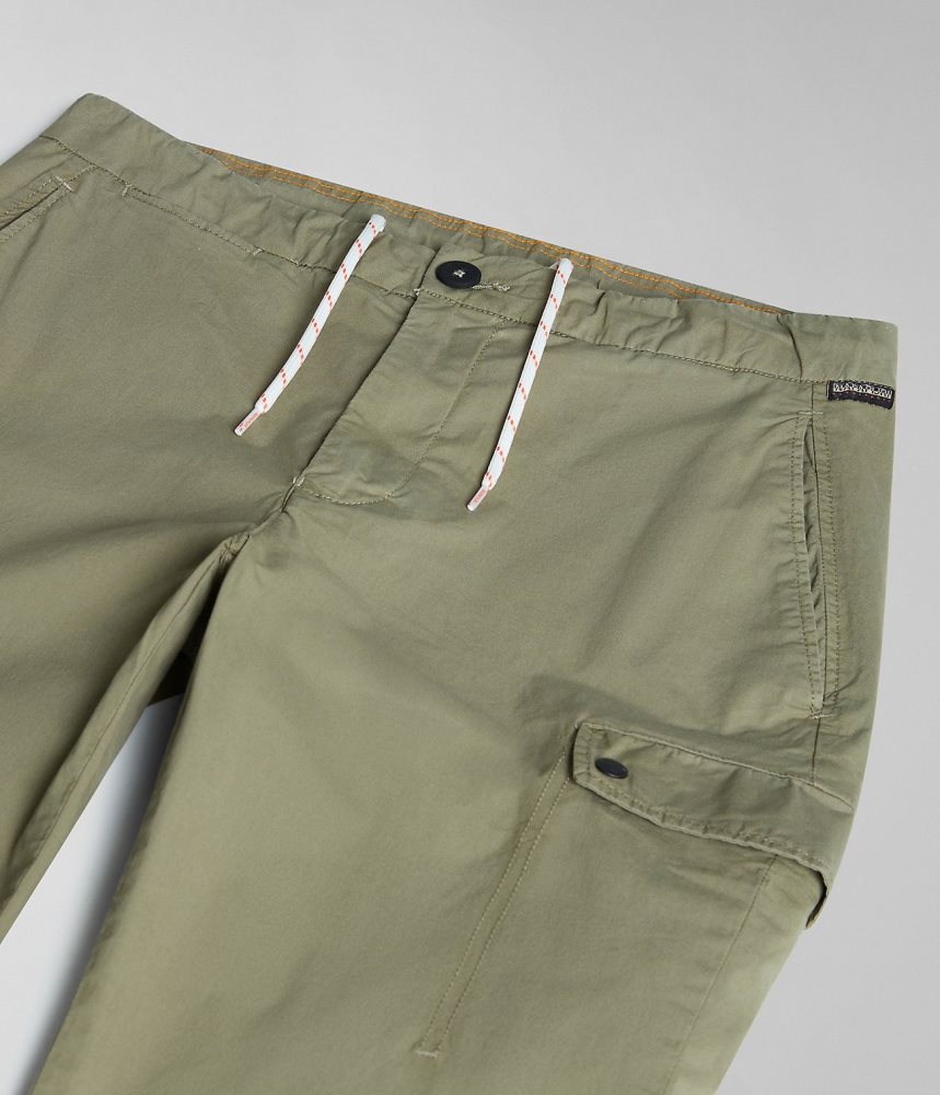 Napapijri Dease Cargo Trousers Cargo Broek Heren Groen | LMYBXVW-37