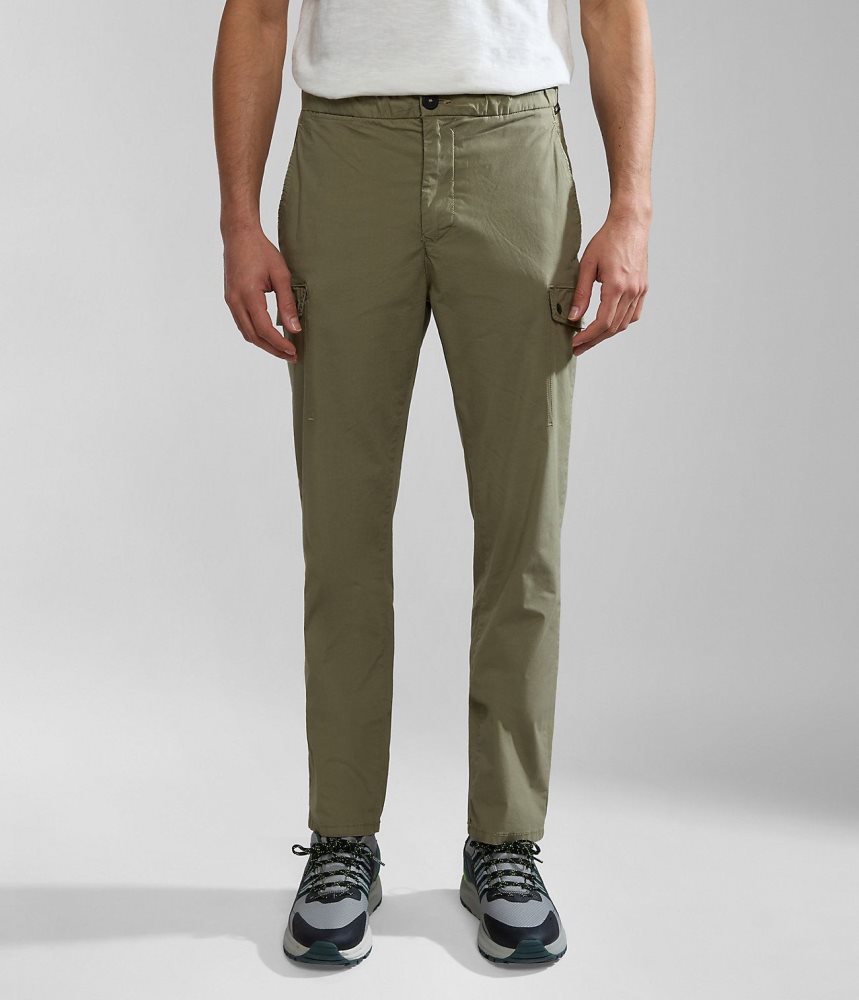 Napapijri Dease Cargo Trousers Cargo Broek Heren Groen | LMYBXVW-37