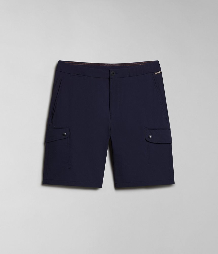 Napapijri Dease Tech Bermuda Shorts Korte Broek Heren Donkerblauw | TGVOPDL-83