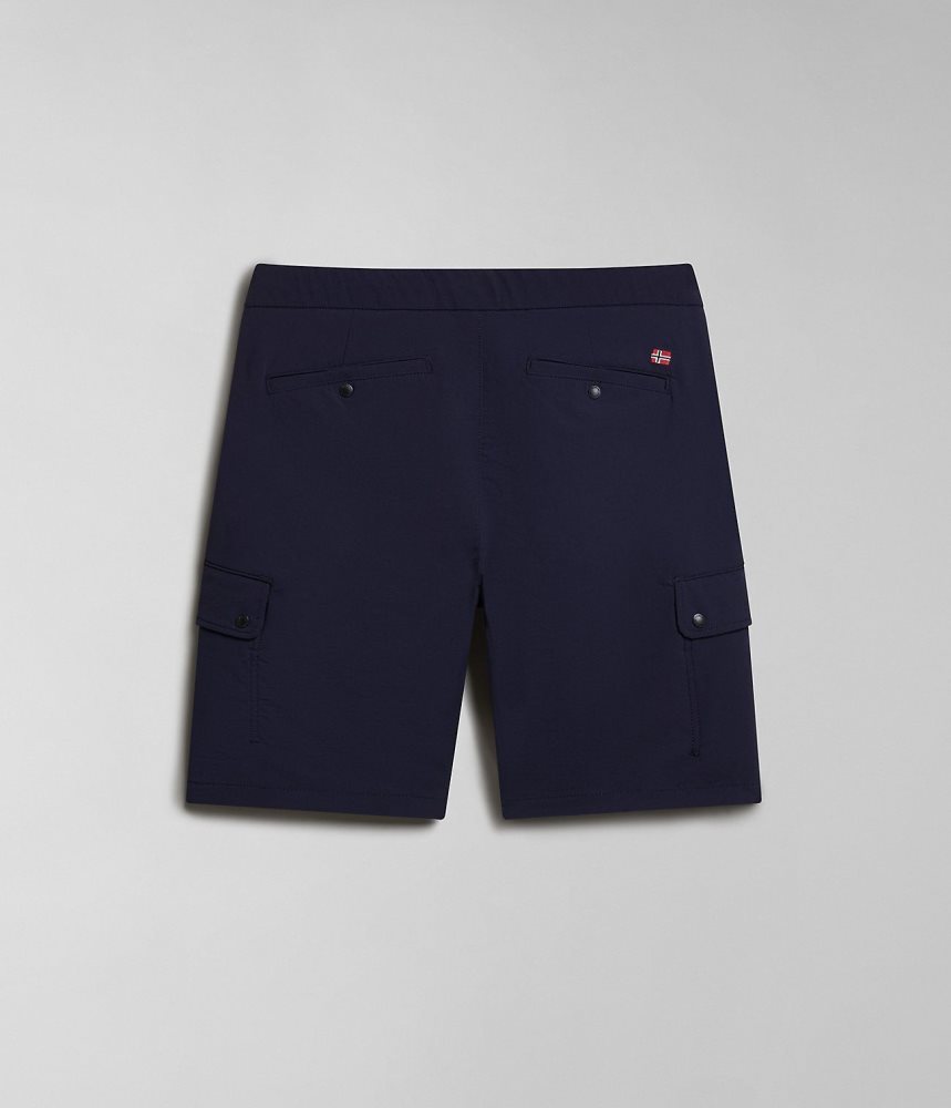 Napapijri Dease Tech Bermuda Shorts Korte Broek Heren Donkerblauw | TGVOPDL-83