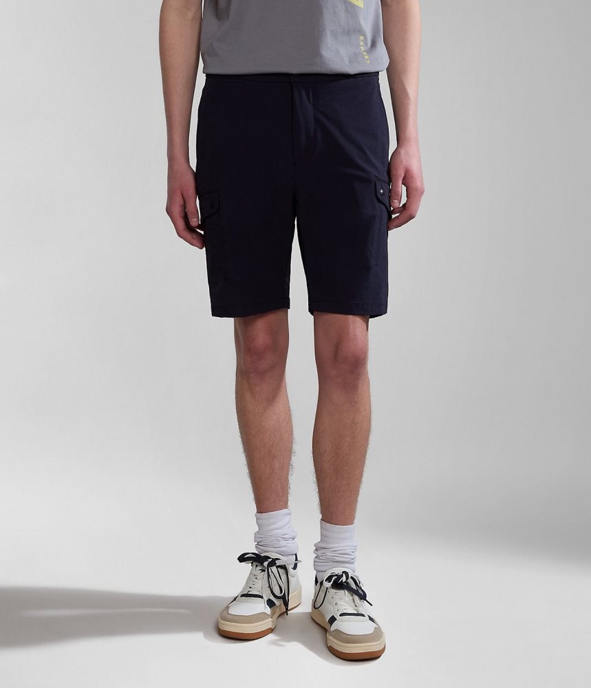 Napapijri Dease Tech Bermuda Shorts Korte Broek Heren Donkerblauw | TGVOPDL-83