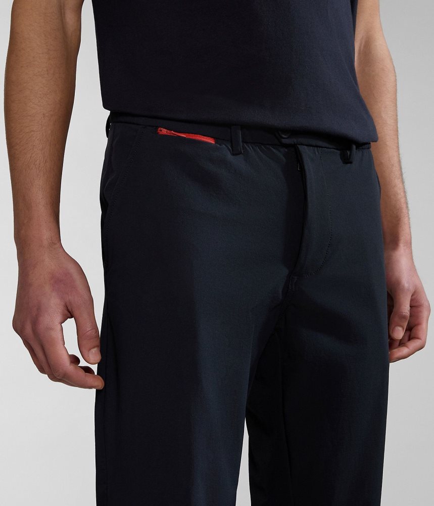 Napapijri Dease Tech Trousers Joggingbroek Heren Zwart | LVAREUF-52