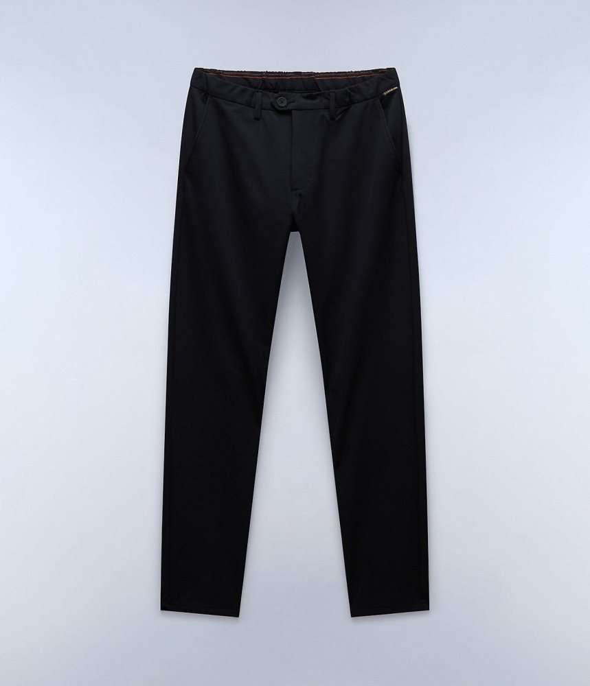Napapijri Dease Tech Winter Chino Trousers Chino Broek Heren Zwart | OBMFWIA-30