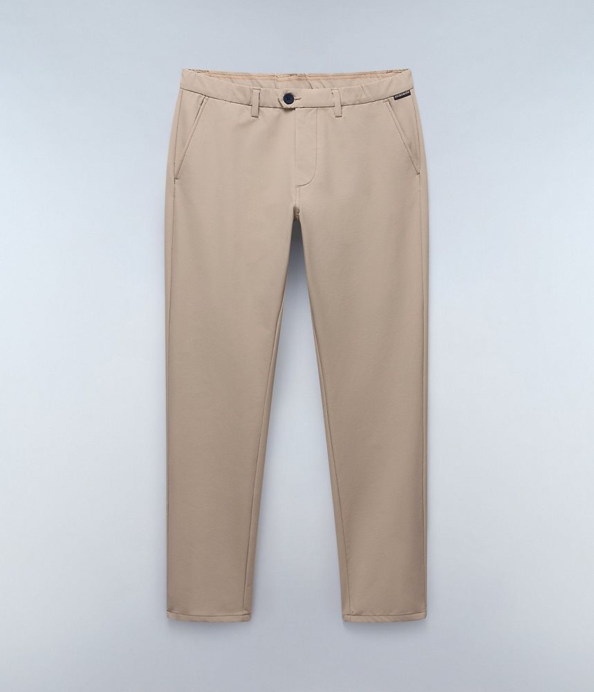 Napapijri Dease Tech Winter Chino Trousers Chino Broek Heren Beige | FRKGPJB-84