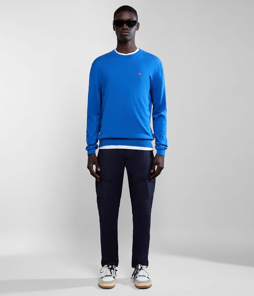 Napapijri Decatur Jumper Jumpers Heren Blauw | LCUQPEO-69