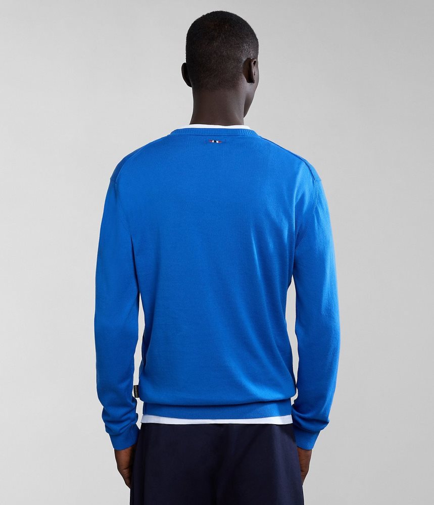 Napapijri Decatur Jumper Jumpers Heren Blauw | LCUQPEO-69