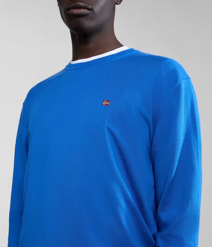 Napapijri Decatur Jumper Jumpers Heren Blauw | LCUQPEO-69