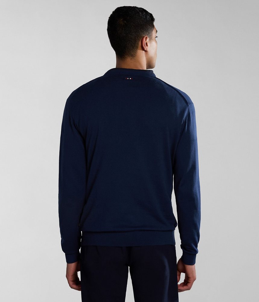 Napapijri Decatur Jumper Jumpers Heren Donkerblauw | CUBDVMP-40
