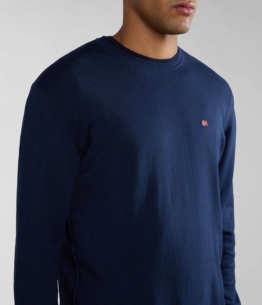 Napapijri Decatur Jumper Jumpers Heren Donkerblauw | CUBDVMP-40