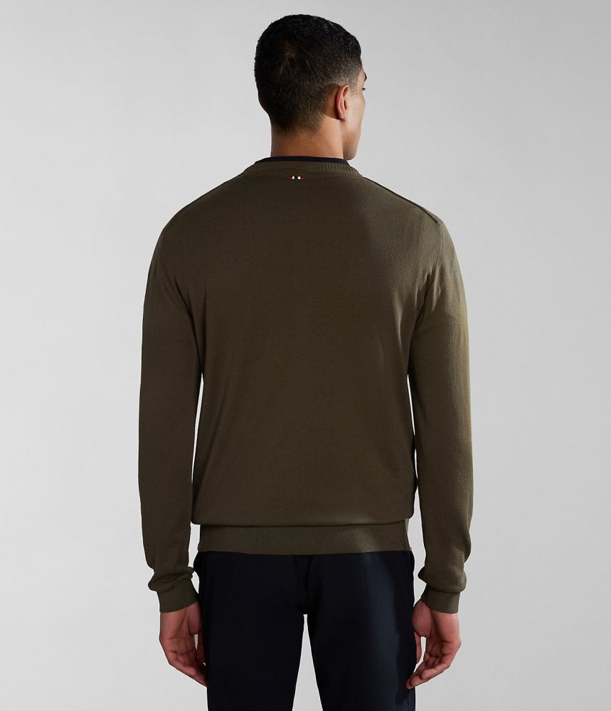Napapijri Decatur Jumper Jumpers Heren Groen | QVFCSNJ-78