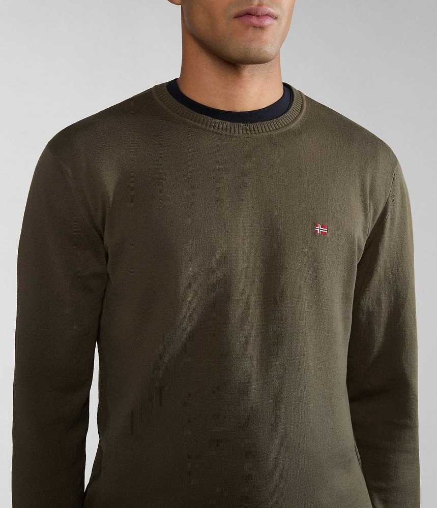 Napapijri Decatur Jumper Jumpers Heren Groen | QVFCSNJ-78