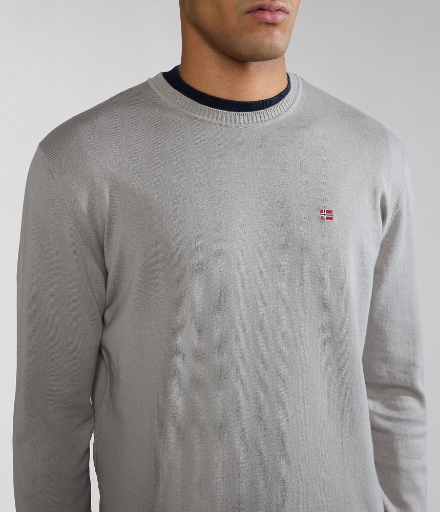 Napapijri Decatur Jumper Jumpers Heren Grijs | LOEJMFI-72