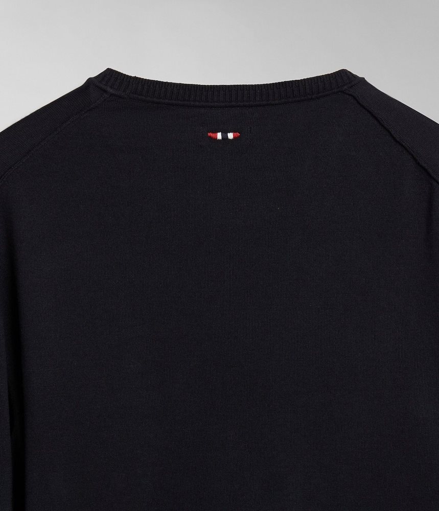 Napapijri Decatur Jumper Jumpers Heren Zwart | YLIAWKS-97