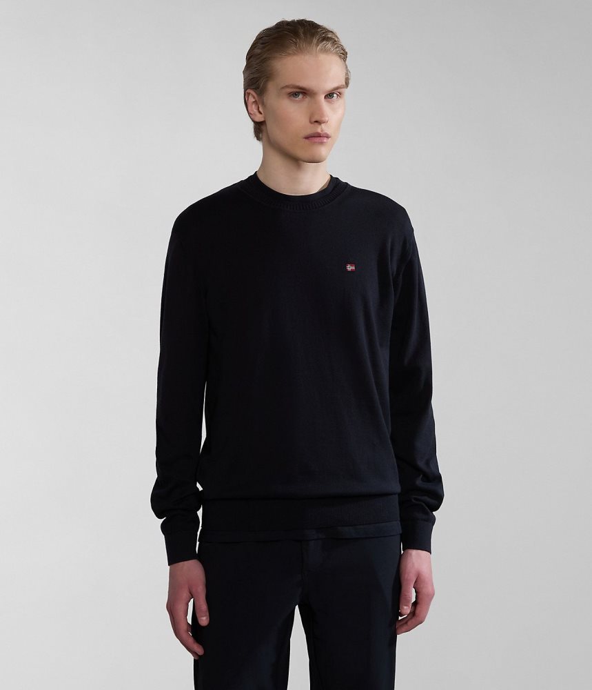 Napapijri Decatur Jumper Jumpers Heren Zwart | YLIAWKS-97
