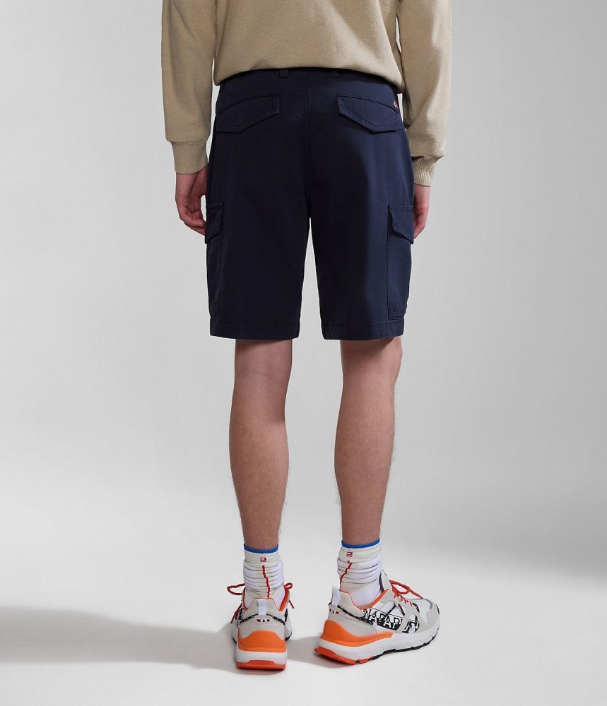 Napapijri Deline Bermuda Shorts Korte Broek Heren Donkerblauw | QNTLMRI-62