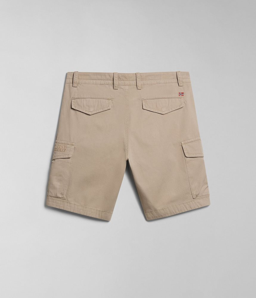 Napapijri Deline Bermuda Shorts Korte Broek Heren Beige | KGMUSIL-43