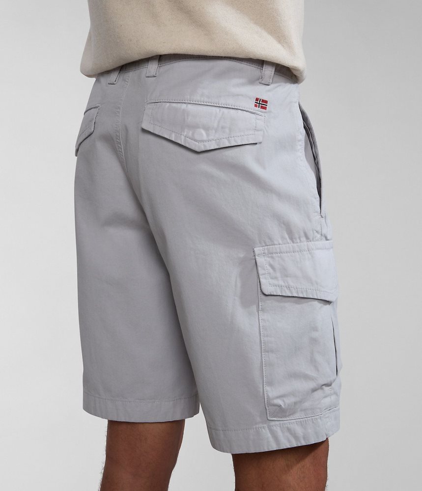 Napapijri Deline Bermuda Shorts Korte Broek Heren Lichtgrijs | YHTGIRW-41