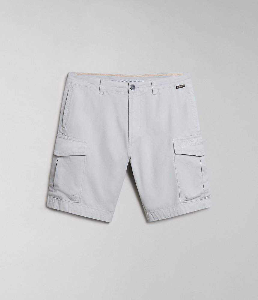 Napapijri Deline Bermuda Shorts Korte Broek Heren Lichtgrijs | YHTGIRW-41