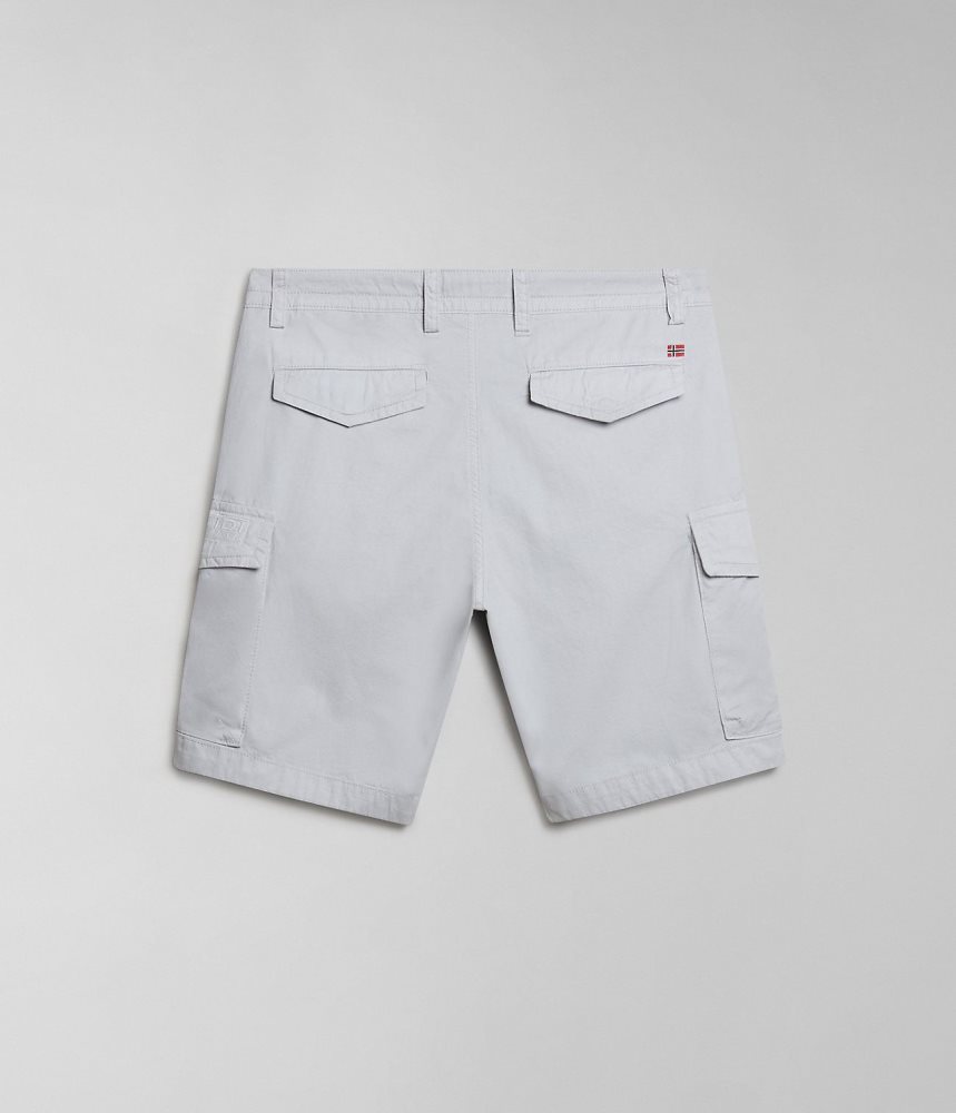 Napapijri Deline Bermuda Shorts Korte Broek Heren Lichtgrijs | YHTGIRW-41