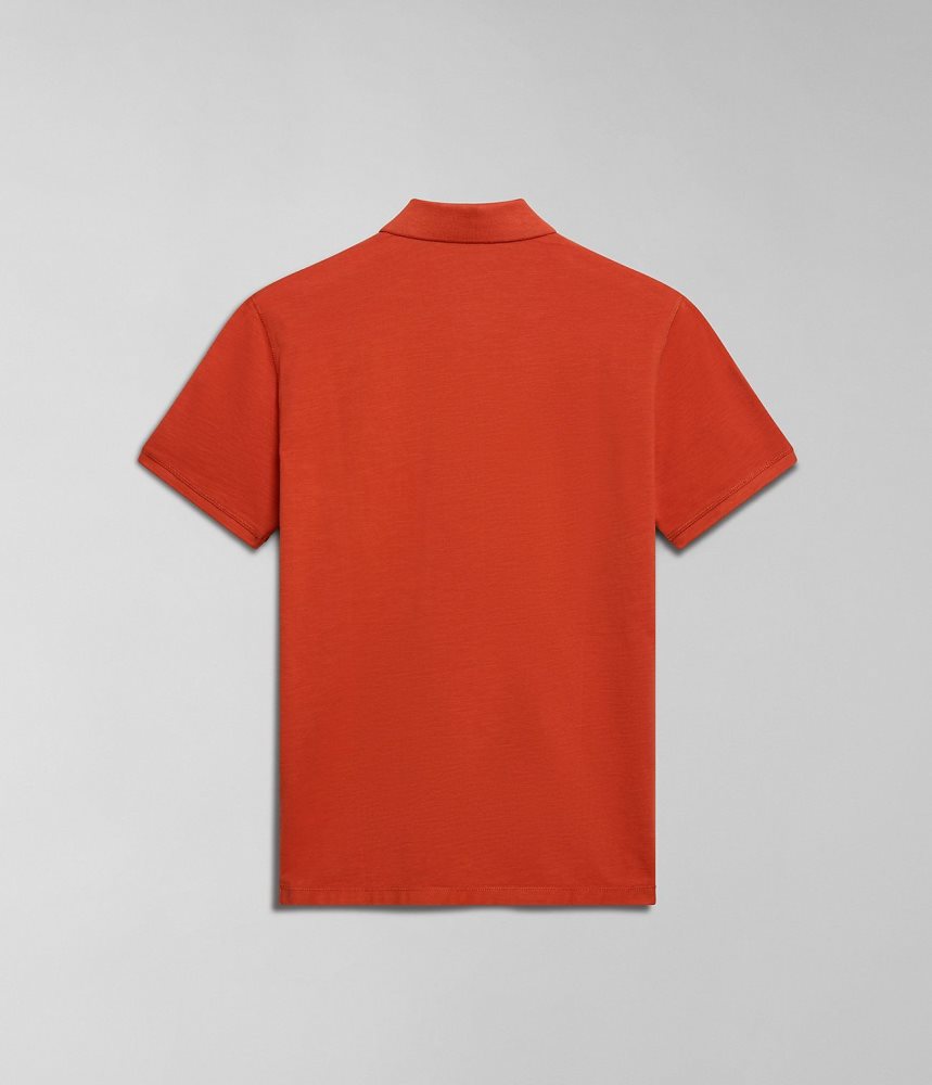 Napapijri Ebea Short Sleeve Polo Shirt Poloshirt Heren Oranje | JZVLIBR-12