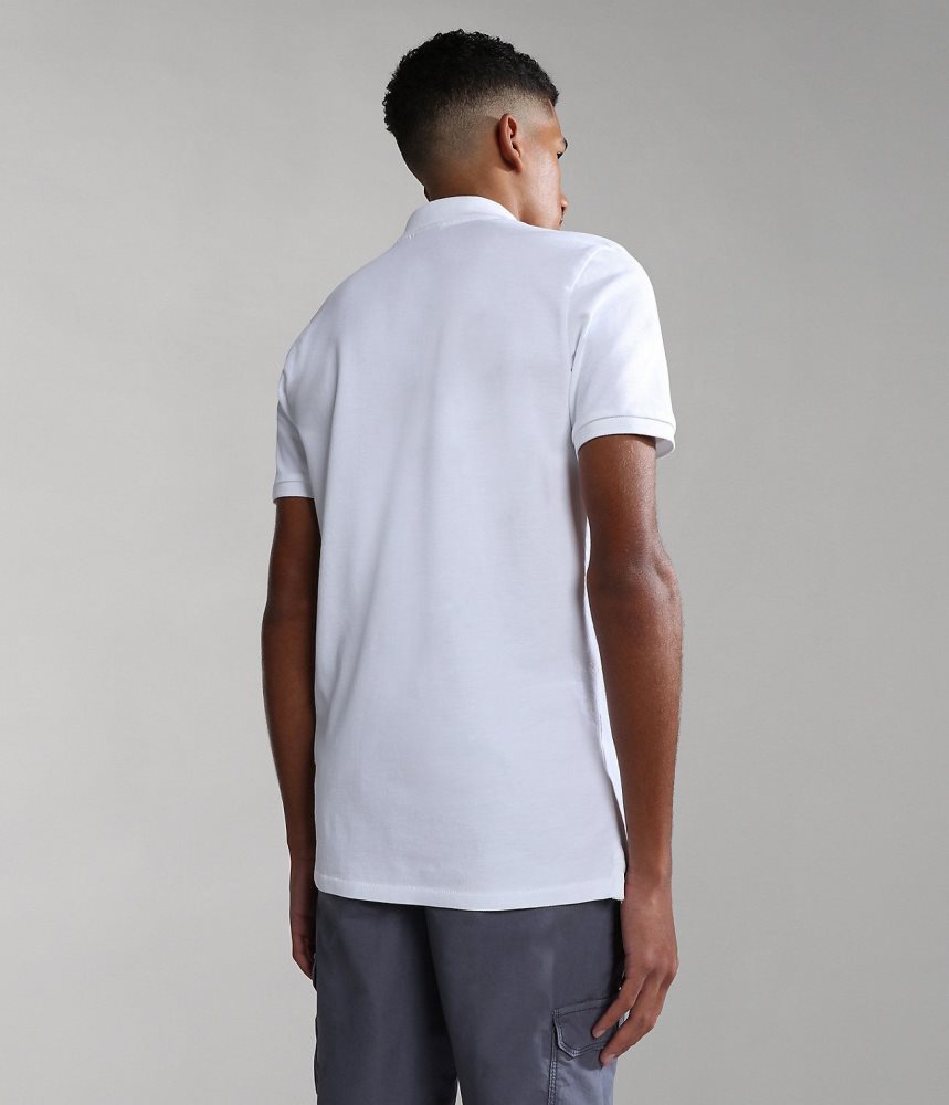Napapijri Elbas Short Sleeve Polo Shirt (4-16 YEARS) Poloshirt Kinderen Wit | THPMOXY-86