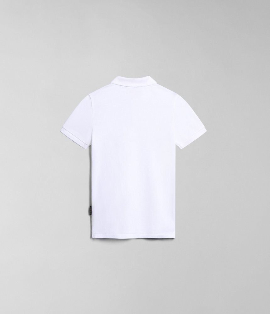 Napapijri Elbas Short Sleeve Polo Shirt (4-16 YEARS) Poloshirt Kinderen Wit | THPMOXY-86