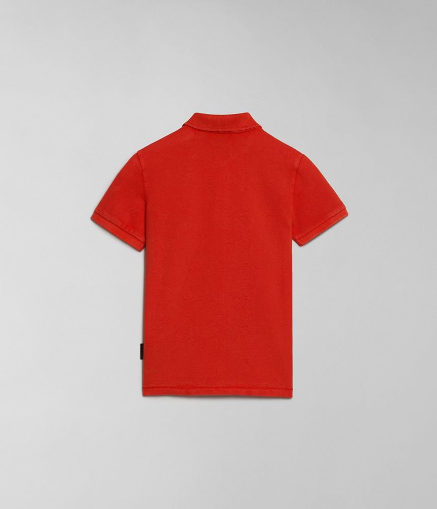 Napapijri Elbas Short Sleeve Polo Shirt (4-16 YEARS) Poloshirt Kinderen Oranje | QWRLOPX-37