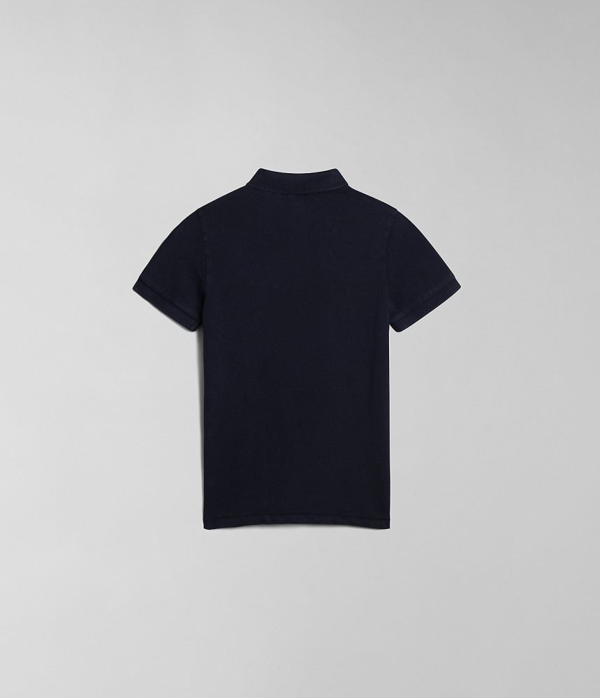 Napapijri Elbas Short Sleeve Polo Shirt (4-16 YEARS) Poloshirt Kinderen Donkerblauw | QLFVXYI-19