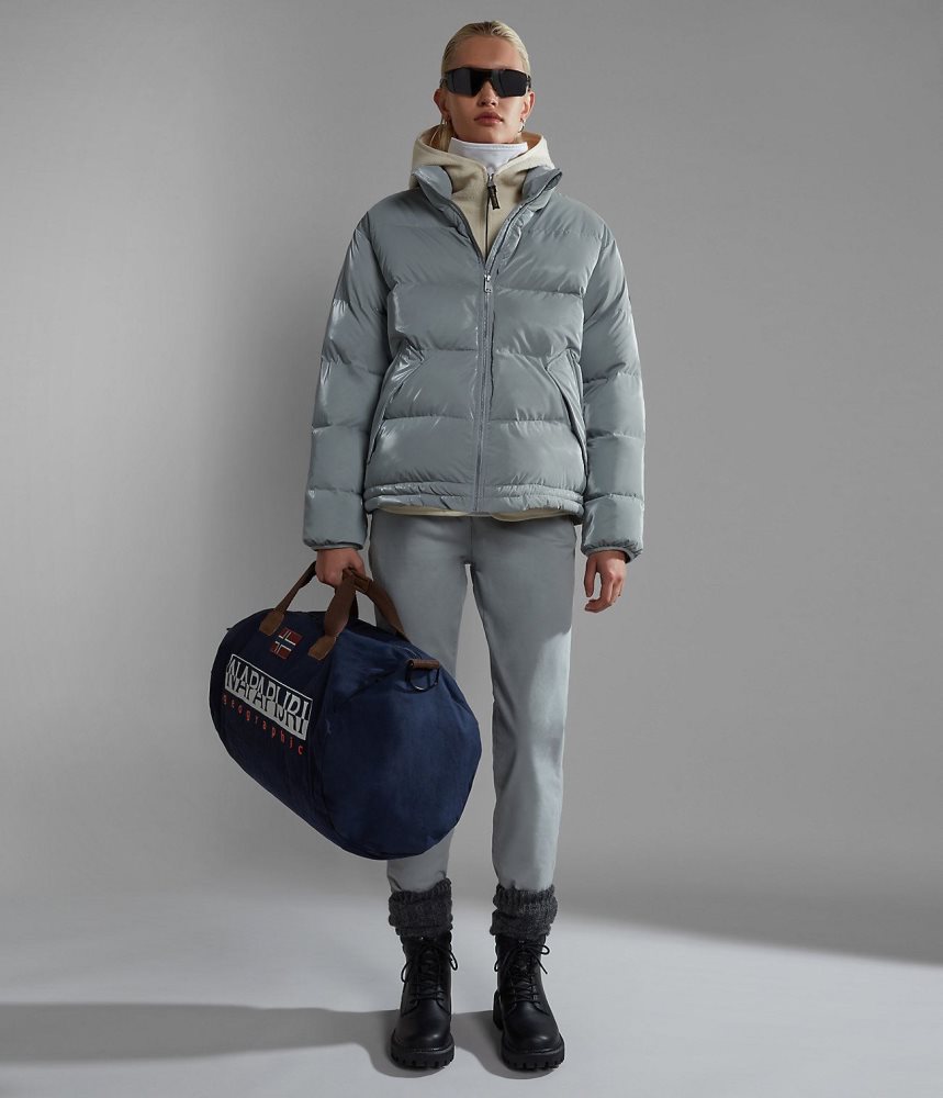 Napapijri Ellis Puffer Jacket Puffer Jas Dames Grijs | OGKNLMU-70