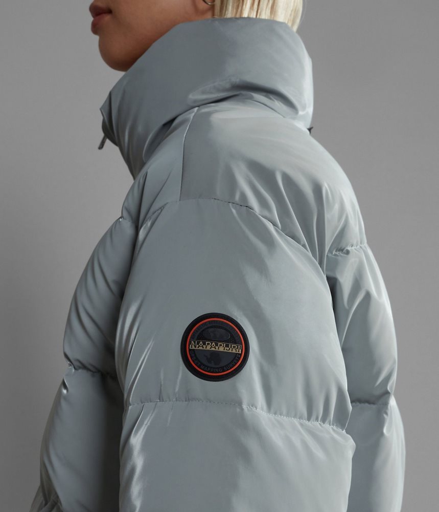 Napapijri Ellis Puffer Jacket Puffer Jas Dames Grijs | OGKNLMU-70
