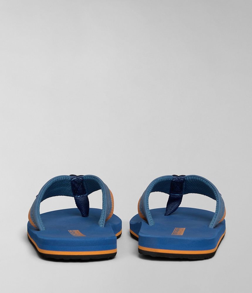 Napapijri Elm Flip-Flops Badslippers Heren Donkerblauw | QZRPHAJ-14