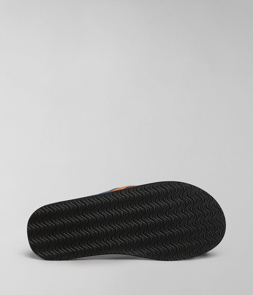 Napapijri Elm Flip-Flops Badslippers Heren Donkerblauw | QZRPHAJ-14