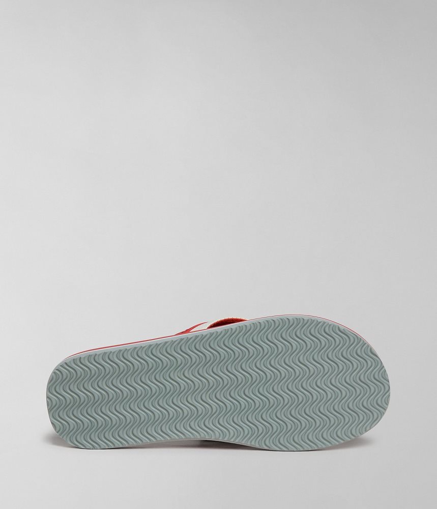 Napapijri Elm Flip-Flops Badslippers Heren Rood | NLFGMDV-52