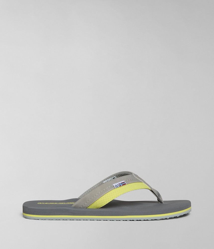 Napapijri Elm Flip-Flops Badslippers Heren Grijs | FDNXLCK-96