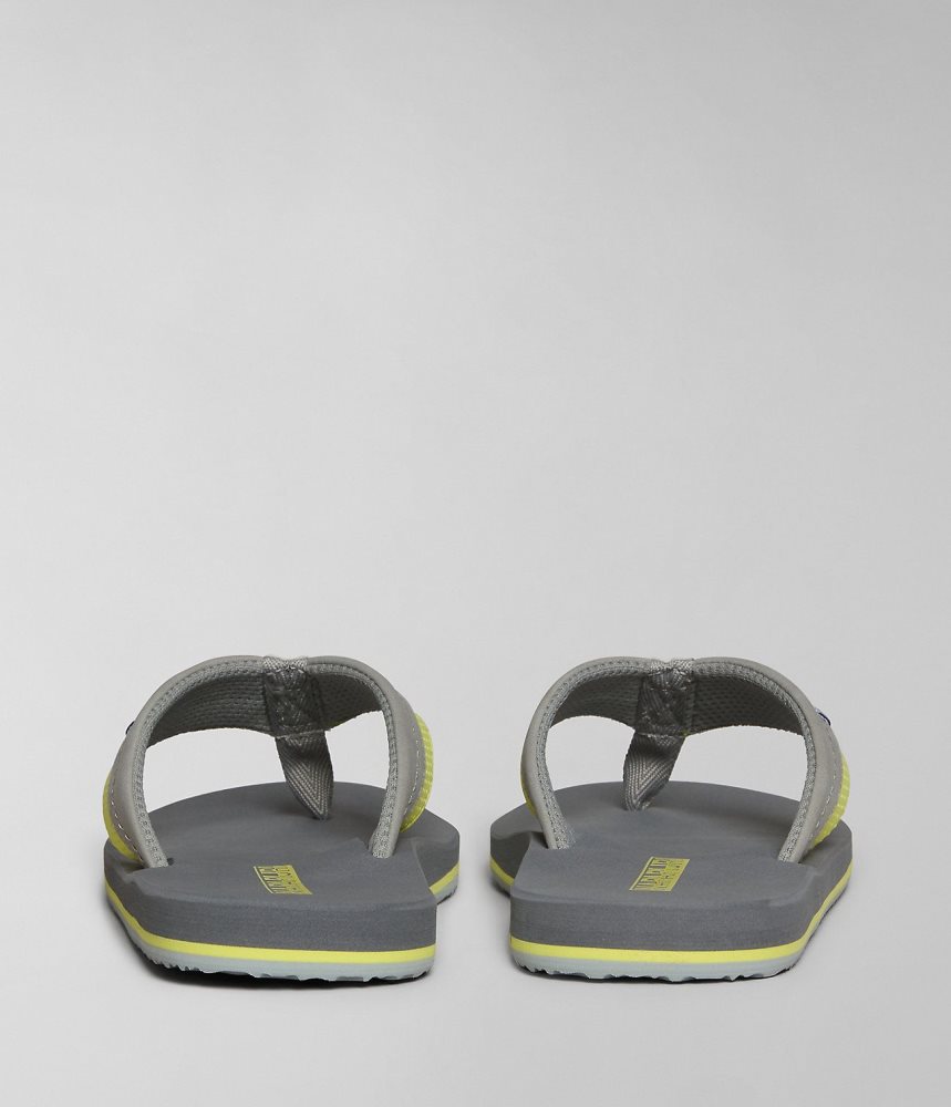 Napapijri Elm Flip-Flops Badslippers Heren Grijs | FDNXLCK-96